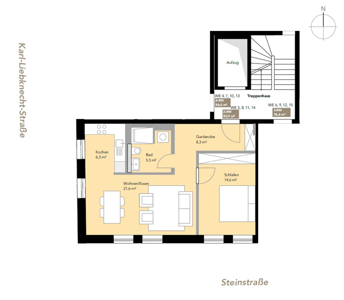 2 Zimmer Wohnung mit 45 m² in Leipzig – Bild 7