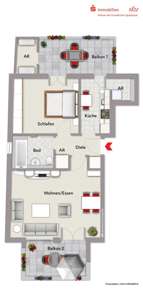 2 Zimmer Wohnung mit 63 m² in Frankfurt am Main – Bild 11