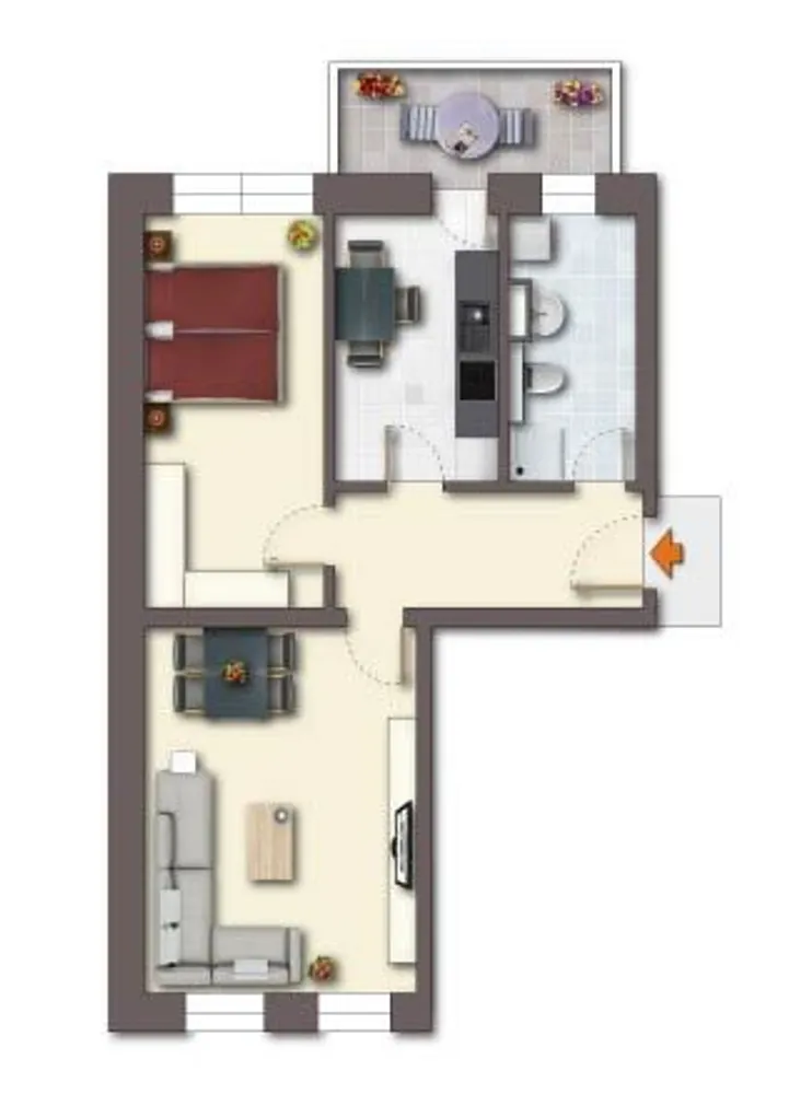2 Zimmer Wohnung mit 55 m² in Chemnitz – Bild 10