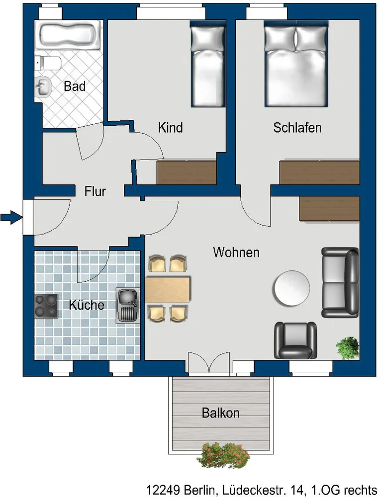 3 room apartment with 63 m² in Berlin – Photo 3