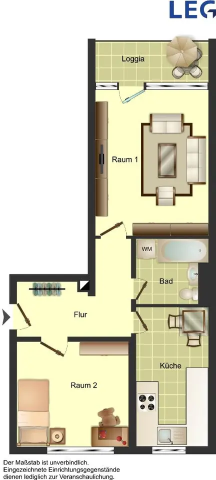 2 Zimmer Wohnung mit 57 m² in Hamm – Bild 5