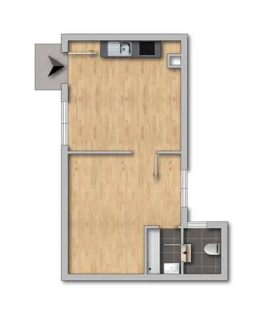2 Zimmer Wohnung mit 35 m² in Mainz – Bild 7