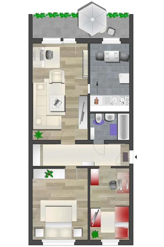 3 Zimmer Wohnung mit 68 m² in Chemnitz – Bild 7