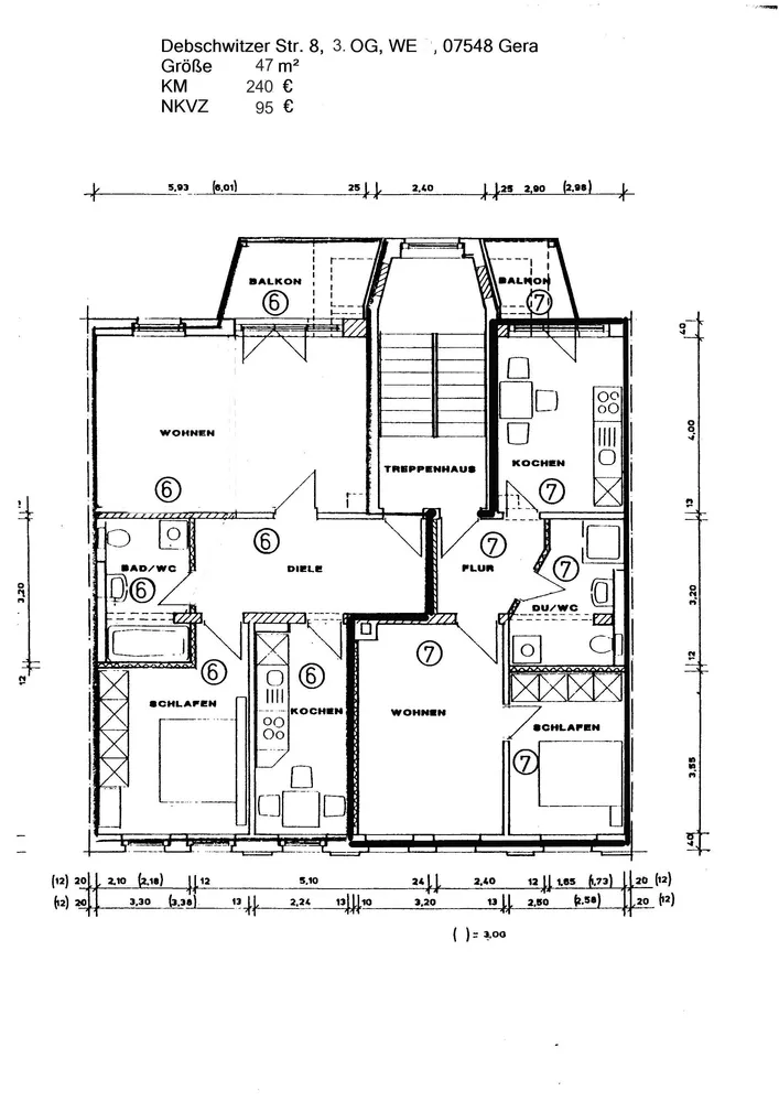 2 room apartment with 47 m² in Gera – Photo 3