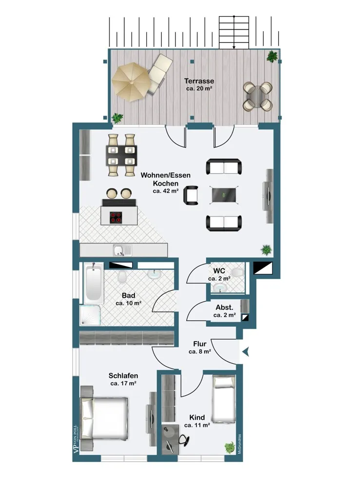3 Zimmer Wohnung mit 102 m² in Mülheim an der Ruhr – Bild 12