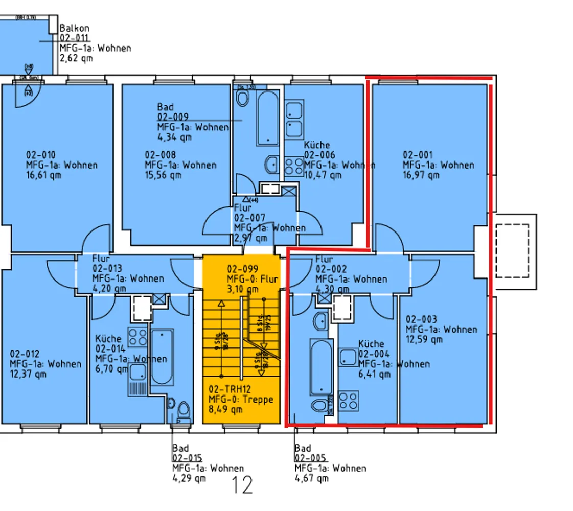 2 Zimmer Wohnung mit 46 m² in Berlin – Bild 2