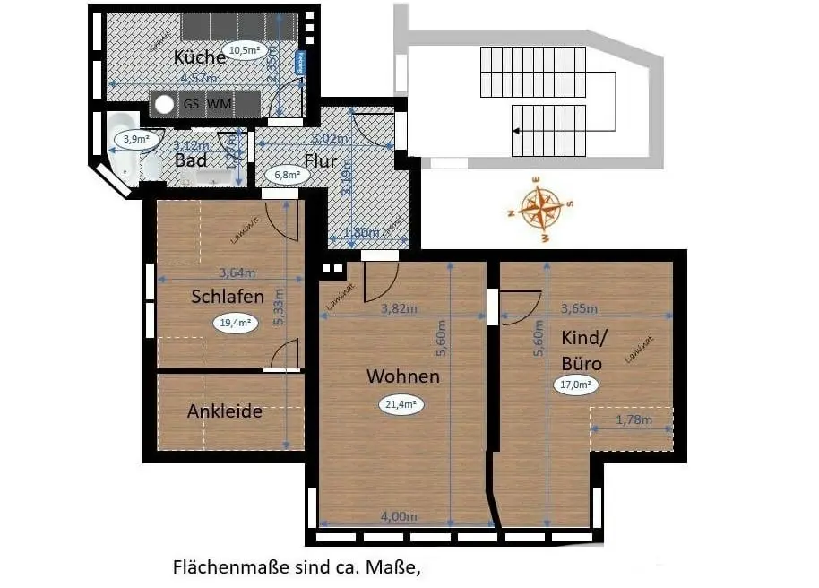 3 Zimmer Wohnung mit 80 m² in Hannover – Bild 5