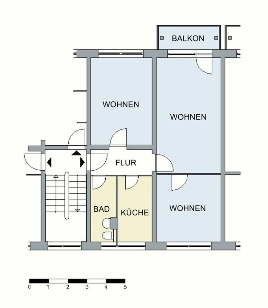3 Zimmer Wohnung mit 64 m² in Neubrandenburg – Bild 3