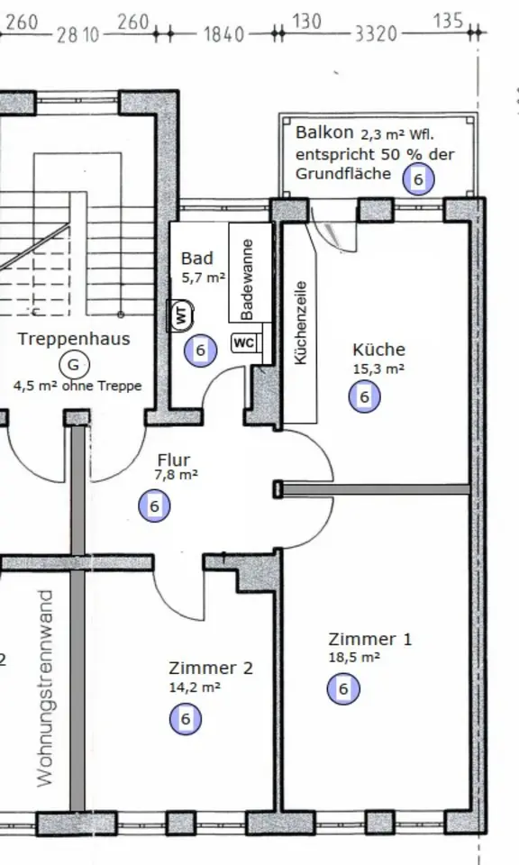 2 Zimmer Wohnung mit 64 m² in Zwickau – Bild 5