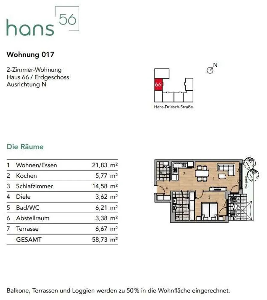2 Zimmer Wohnung mit 59 m² in Leipzig – Bild 10