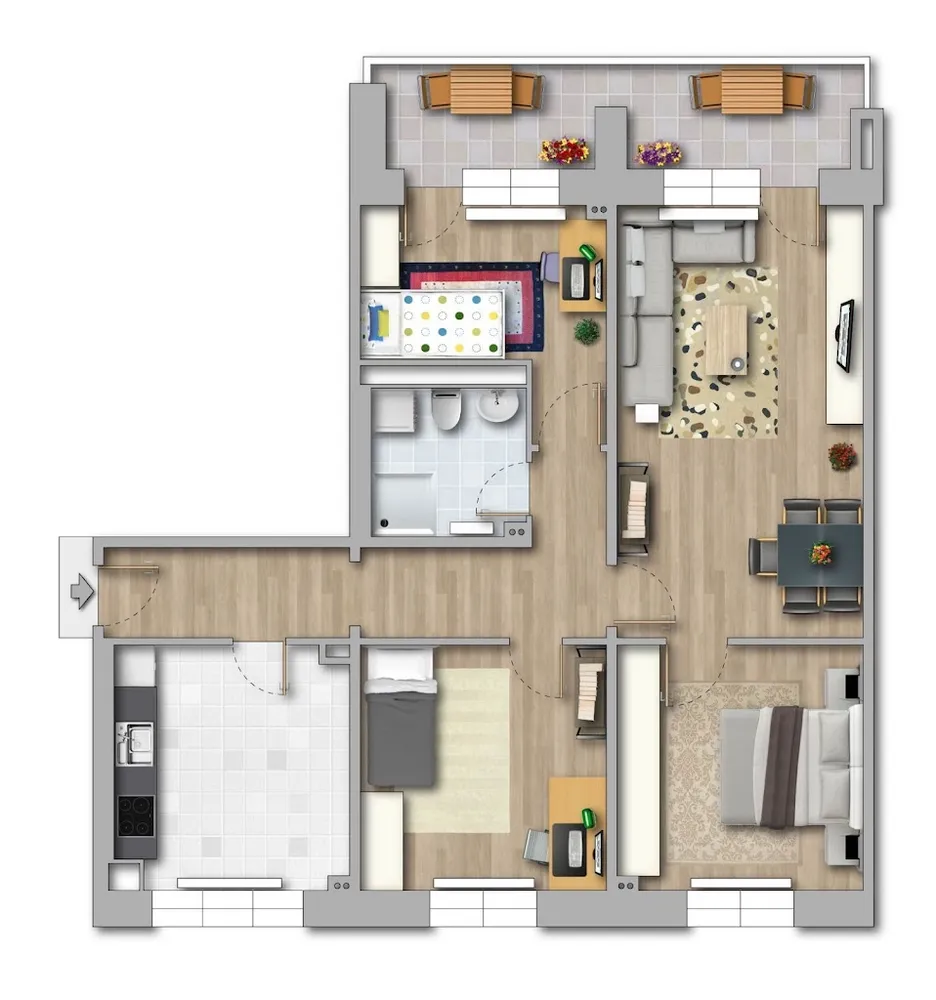 4 Zimmer Wohnung mit 85 m² in Magdeburg – Bild 5