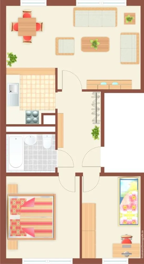 4 Zimmer Wohnung mit 69 m² in Halle (Saale) – Bild 6