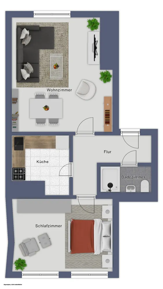 2 room apartment with 46 m² in Düsseldorf – Photo 8