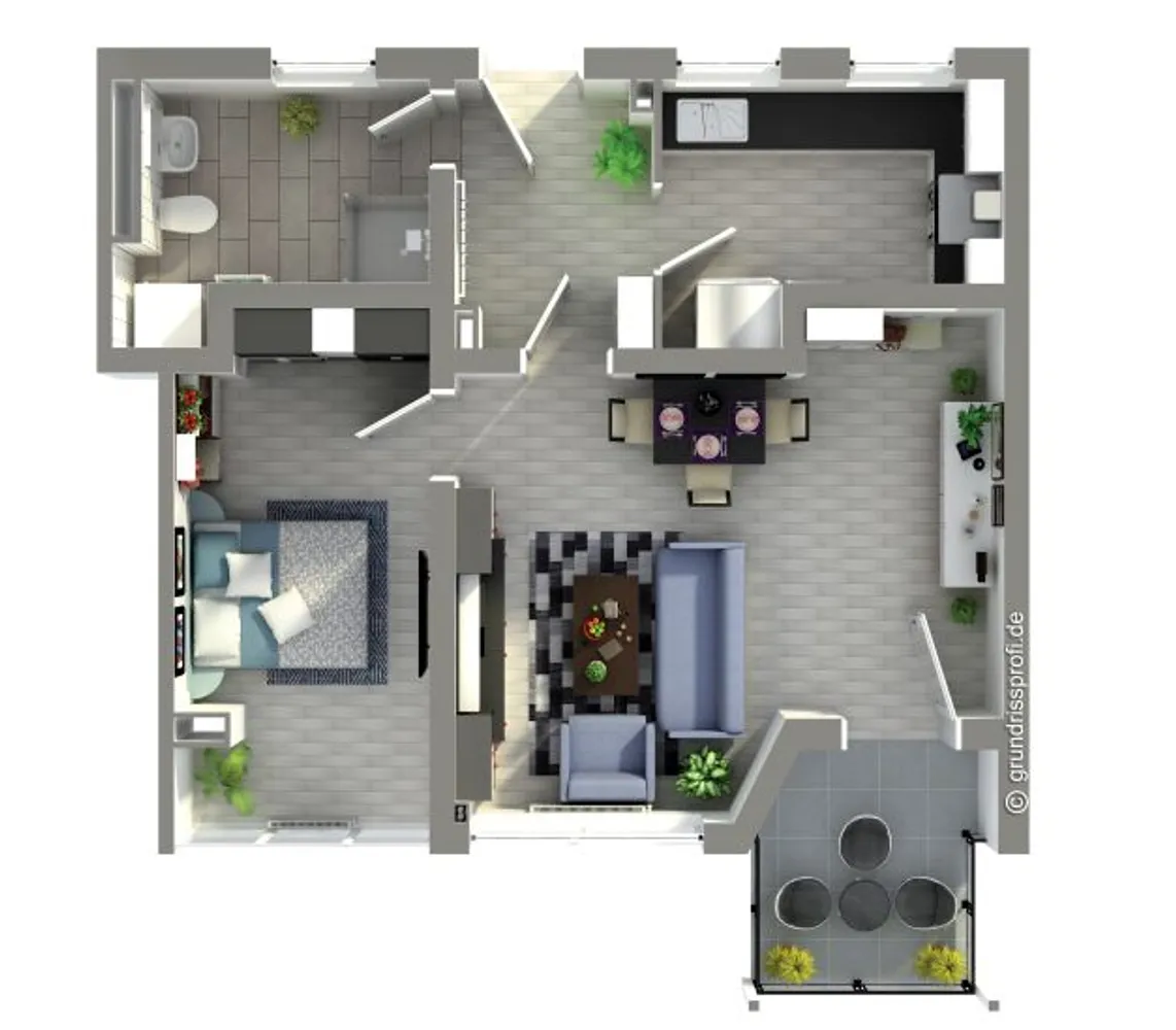 2 Zimmer Wohnung mit 53 m² in Braunschweig – Bild 2