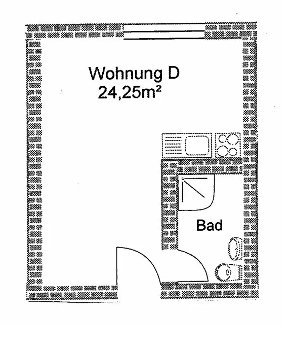 2 Zimmer Wohnung mit 24 m² in Halle (Saale) – Bild 9