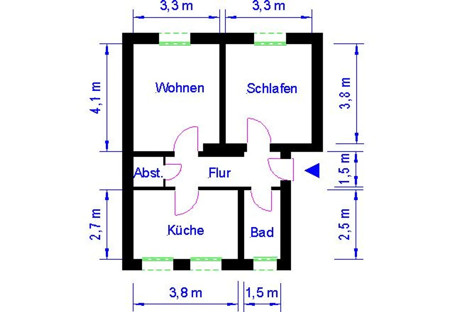 2 Zimmer Wohnung mit 48 m² in Magdeburg – Bild 7