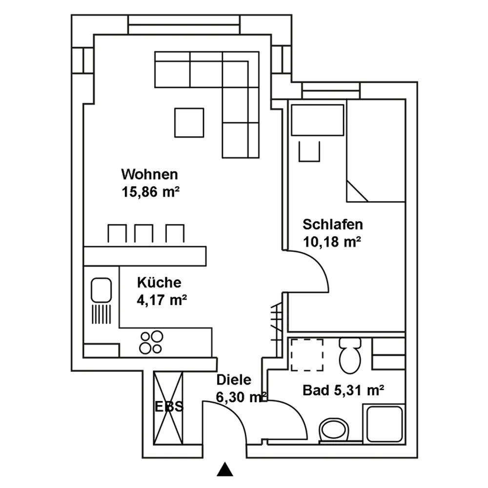 2 Zimmer Wohnung mit 42 m² in Chemnitz – Bild 12