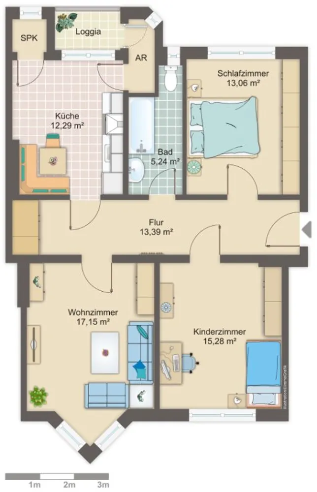 3 Zimmer Wohnung mit 80 m² in Bremen – Bild 11