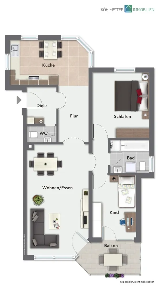 4 Zimmer Wohnung mit 85 m² in Balingen – Bild 1