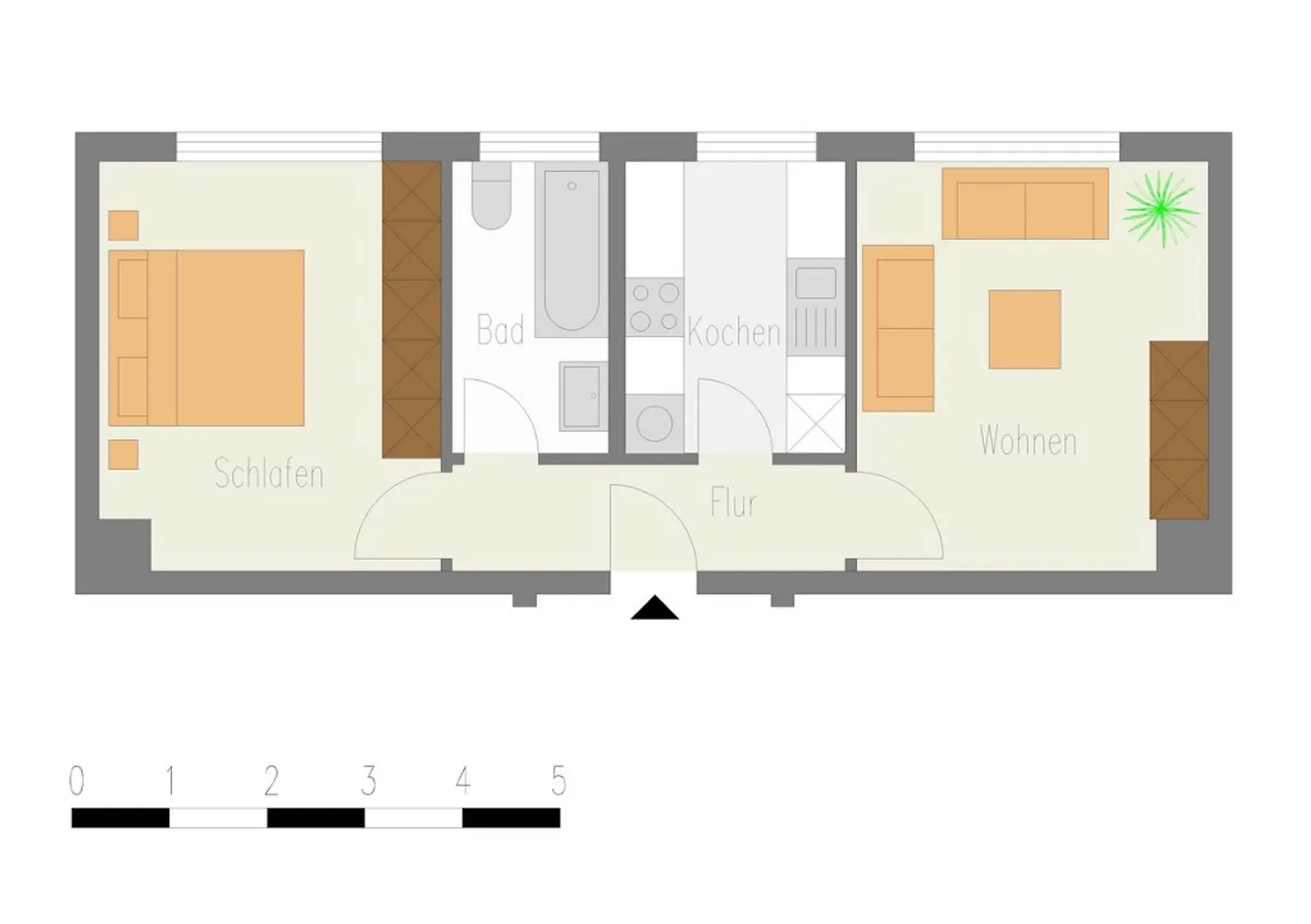 2 Zimmer Wohnung mit 49 m² in Velbert – Bild 1