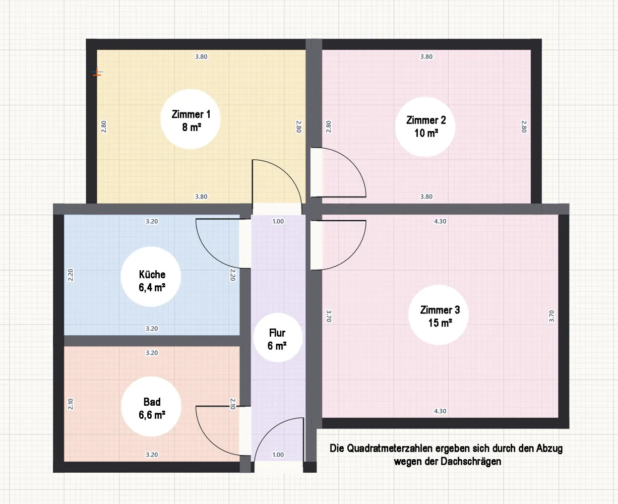 3 Zimmer Wohnung mit 52 m² in Regensburg – Bild 1