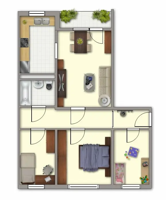 4 Zimmer Wohnung mit 67 m² in Schwerin – Bild 4