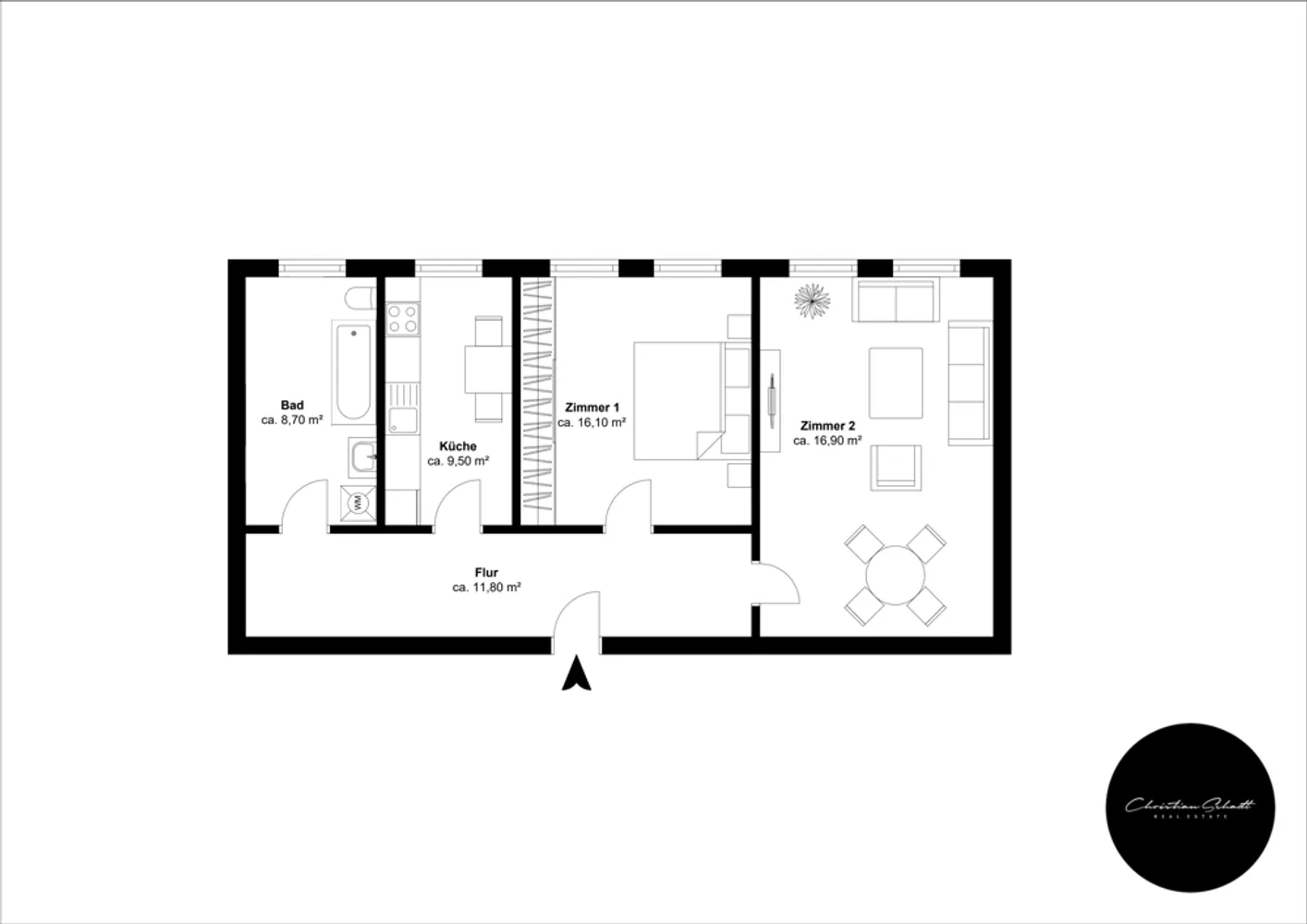 2 Zimmer Wohnung mit 63 m² in Leipzig – Bild 11