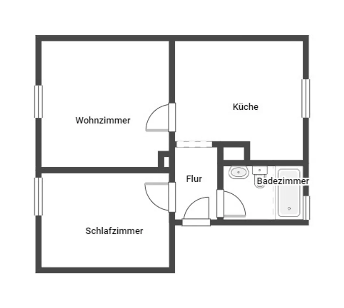 2 Zimmer Wohnung mit 32 m² in Landau in der Pfalz – Bild 2