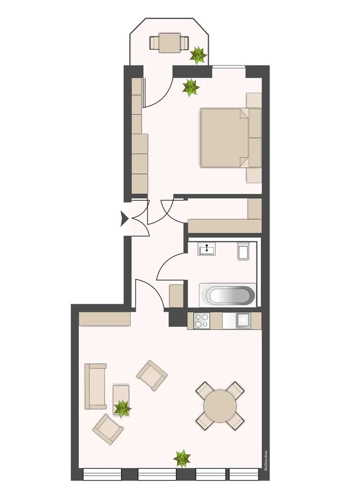 2 Zimmer Wohnung mit 58 m² in Leipzig – Bild 7