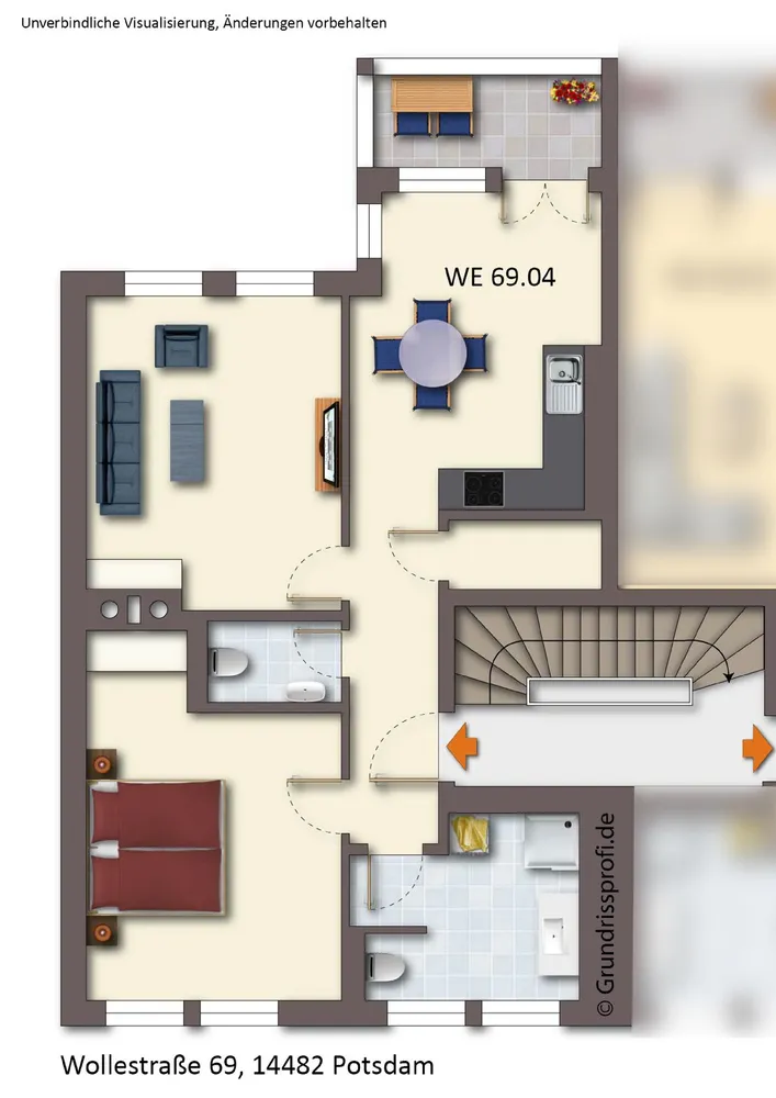 2 Zimmer Wohnung mit 70 m² in Potsdam – Bild 8