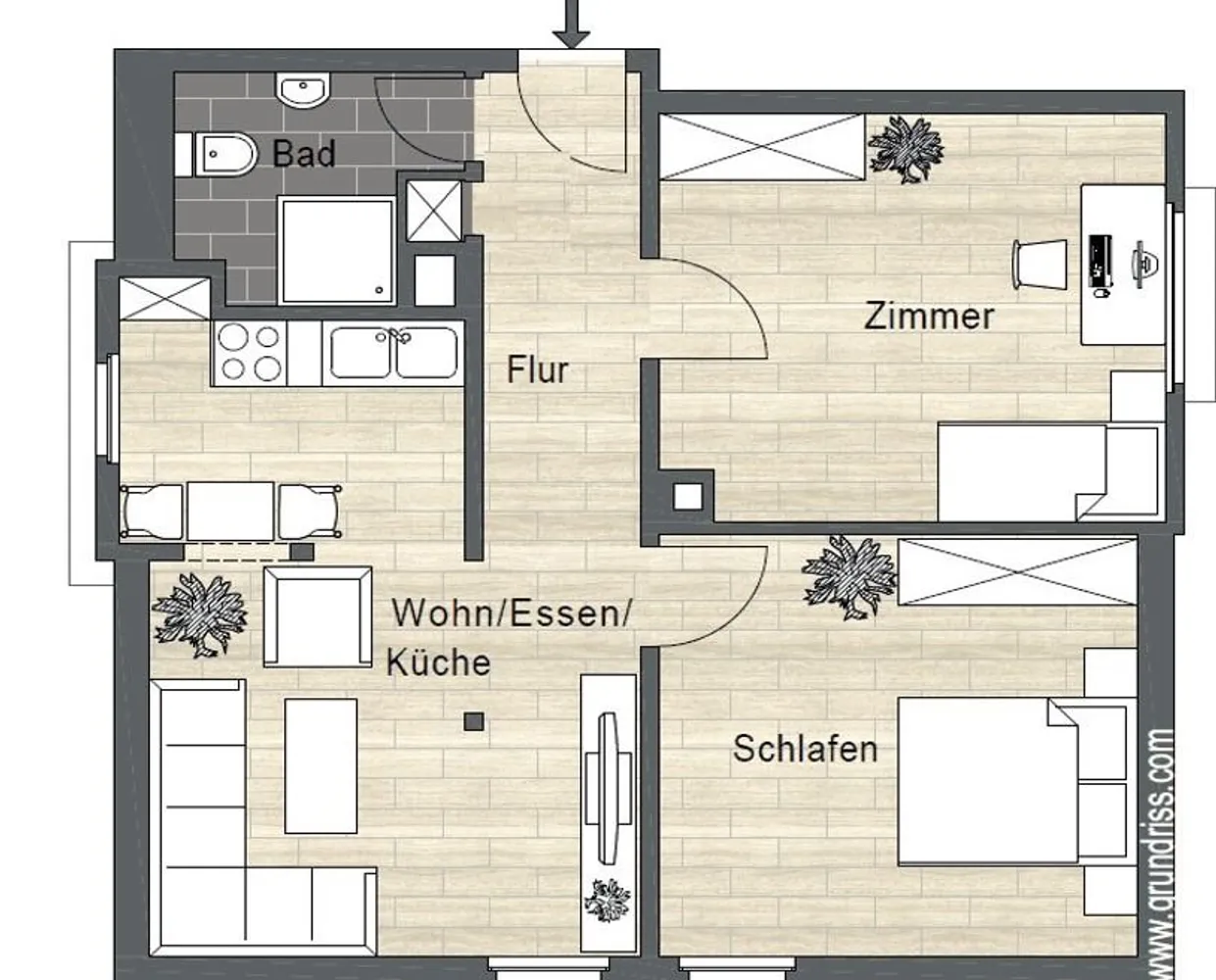 3 room apartment with 53 m² in Stuttgart – Photo 6