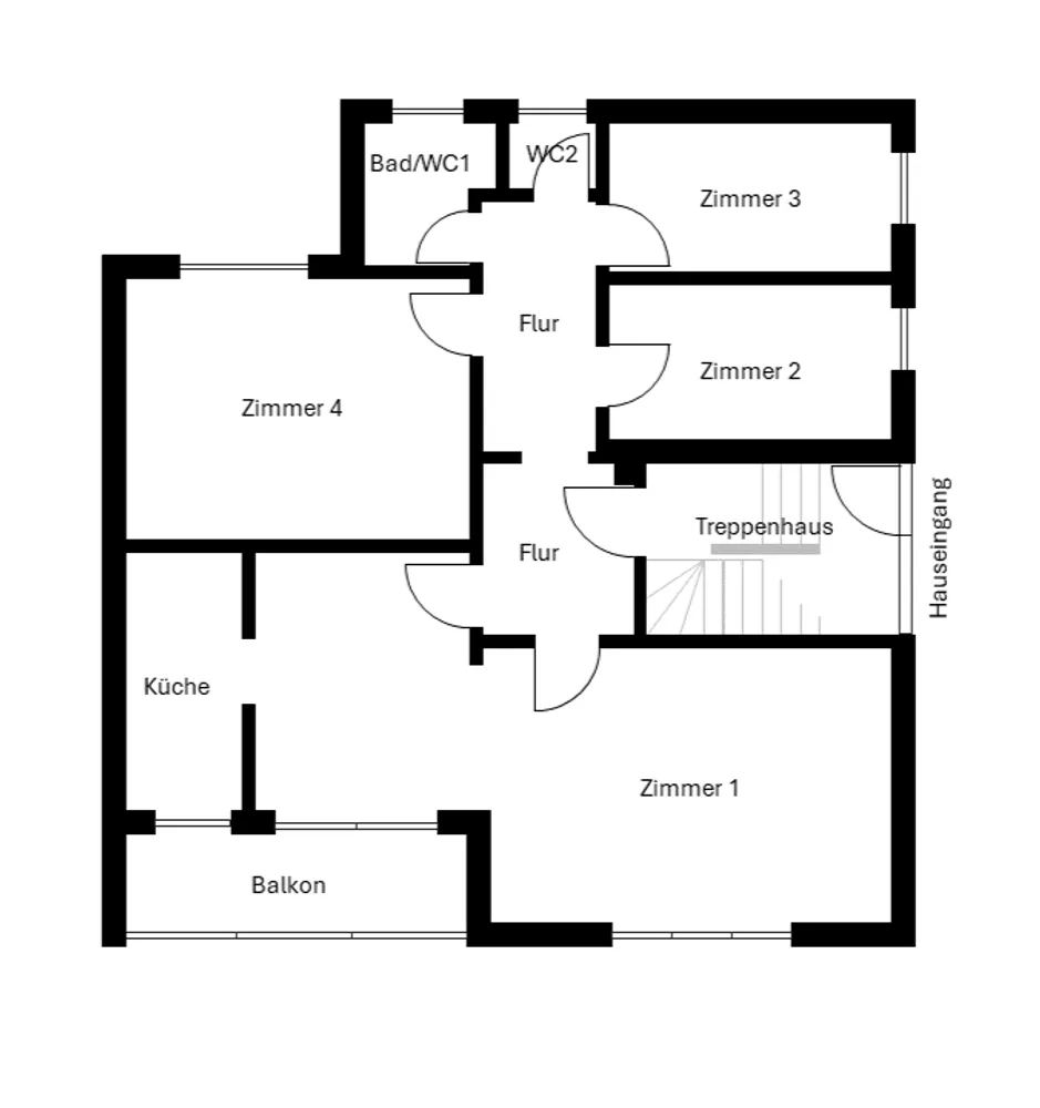5 room apartment with 85 m² in Frankfurt am Main – Photo 1