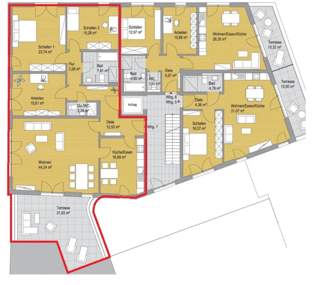 4 Zimmer Wohnung mit 160 m² in Aachen – Bild 9