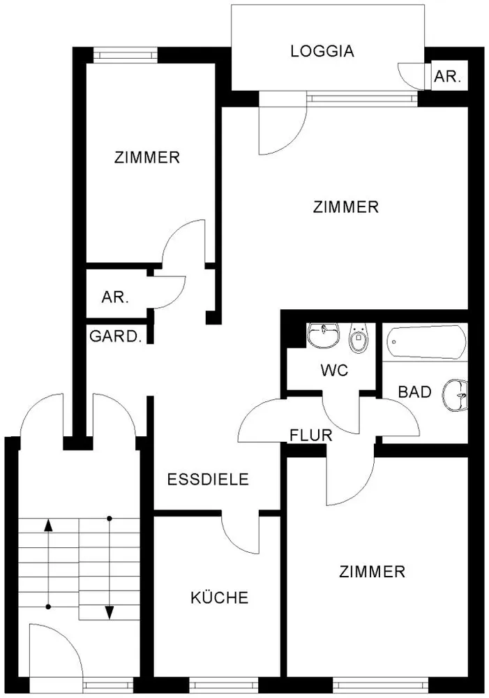 3 Zimmer Wohnung mit 71 m² in Bochum – Bild 3