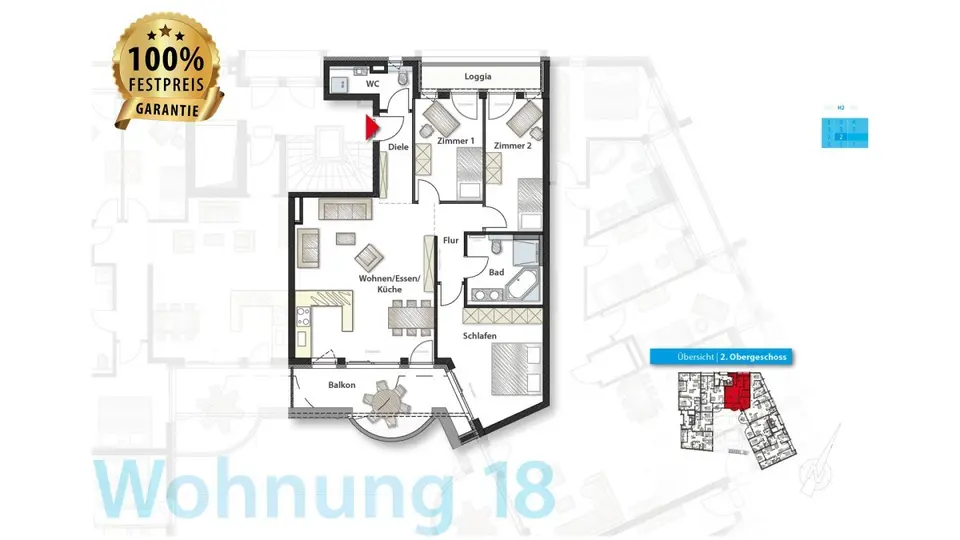 4 Zimmer Wohnung mit 100 m² in Böblingen – Bild 7