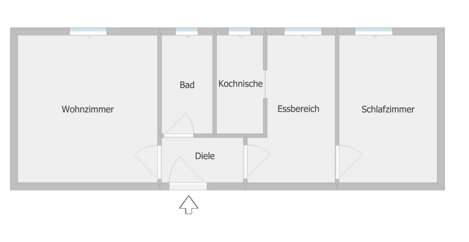 2 room apartment with 46 m² in Duisburg – Photo 5