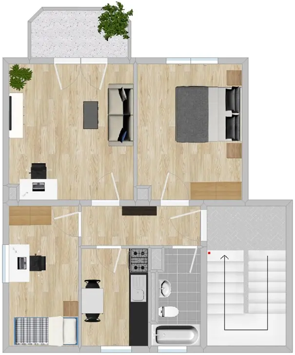 3 Zimmer Wohnung mit 61 m² in Riesa – Bild 5