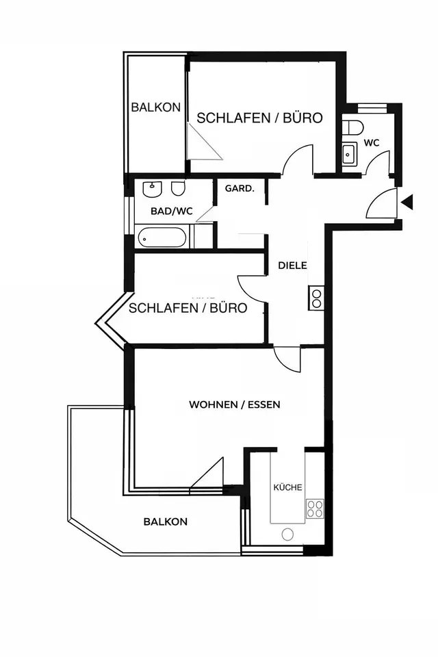 WG-Zimmer mit 79 m² in Augsburg – Bild 5