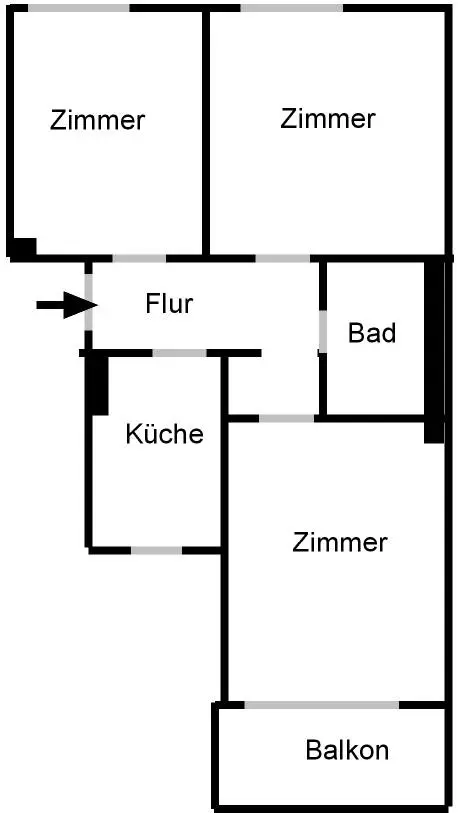 3 Zimmer Wohnung mit 67 m² in Hannover – Bild 4