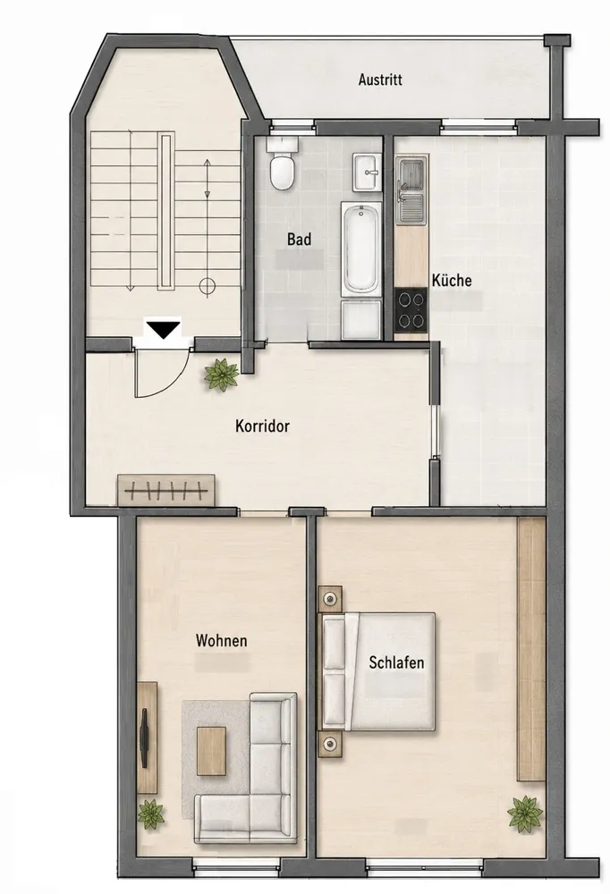 2 Zimmer Wohnung mit 57 m² in Wurzen – Bild 10
