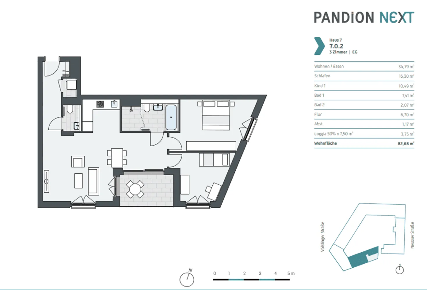 3 Zimmer Wohnung mit 83 m² in Düsseldorf – Bild 11