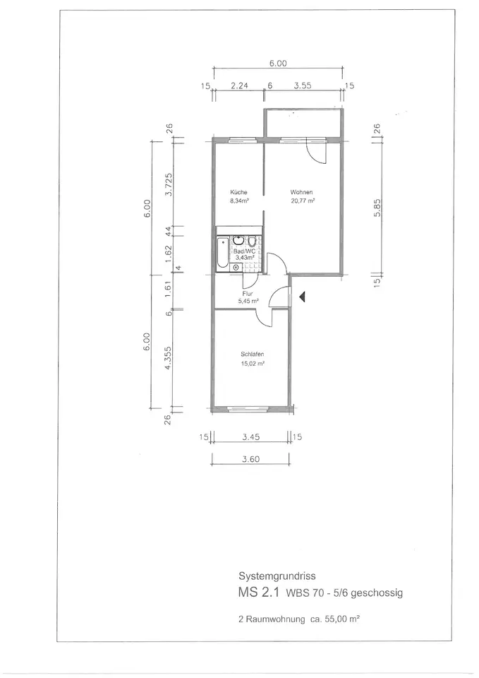 2 Zimmer Wohnung mit 54 m² in Gera – Bild 8