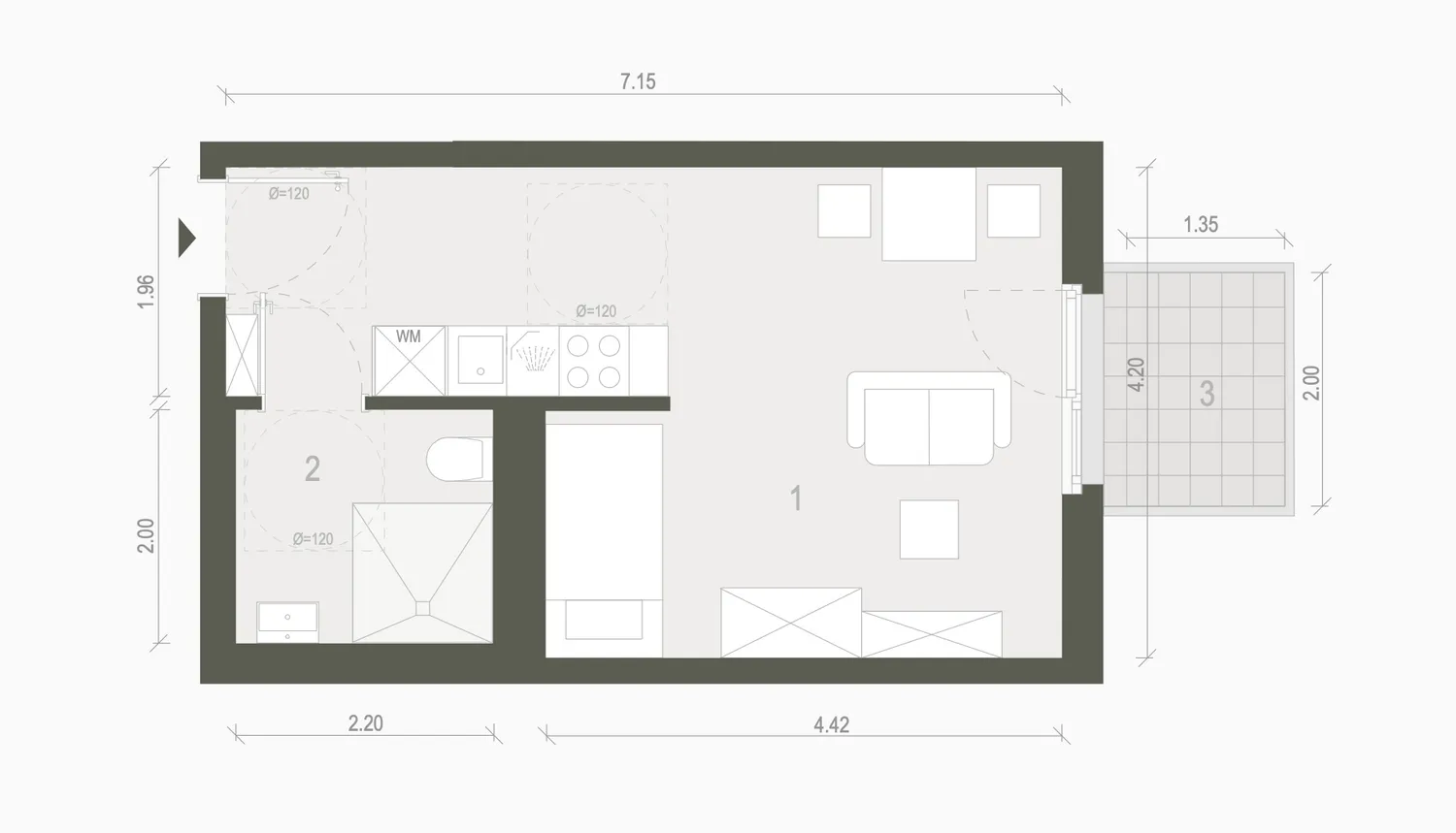 1 Zimmer Wohnung mit 29 m² in Berlin – Bild 6