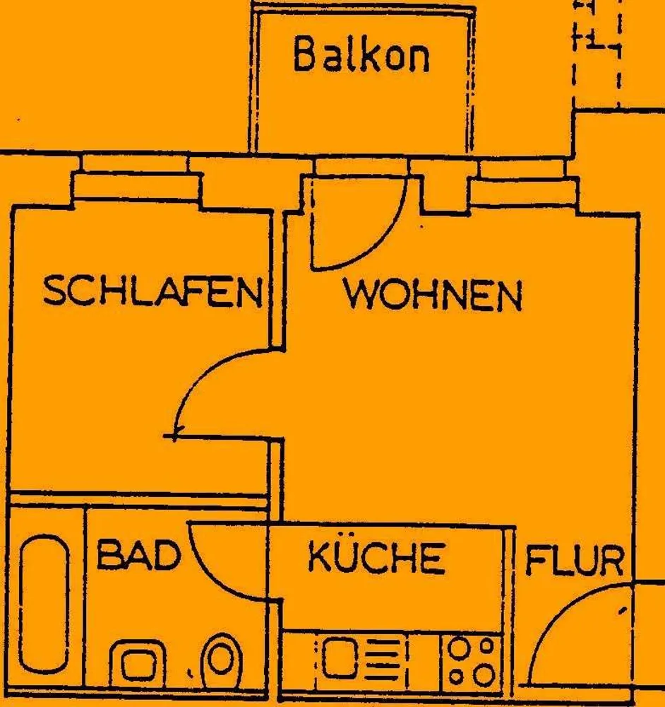 2 room apartment with 33 m² in Chemnitz – Photo 6