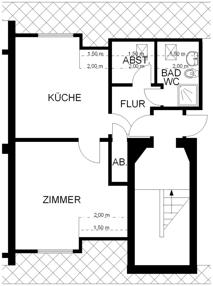 1 Zimmer Wohnung mit 41 m² in Hagen – Bild 2