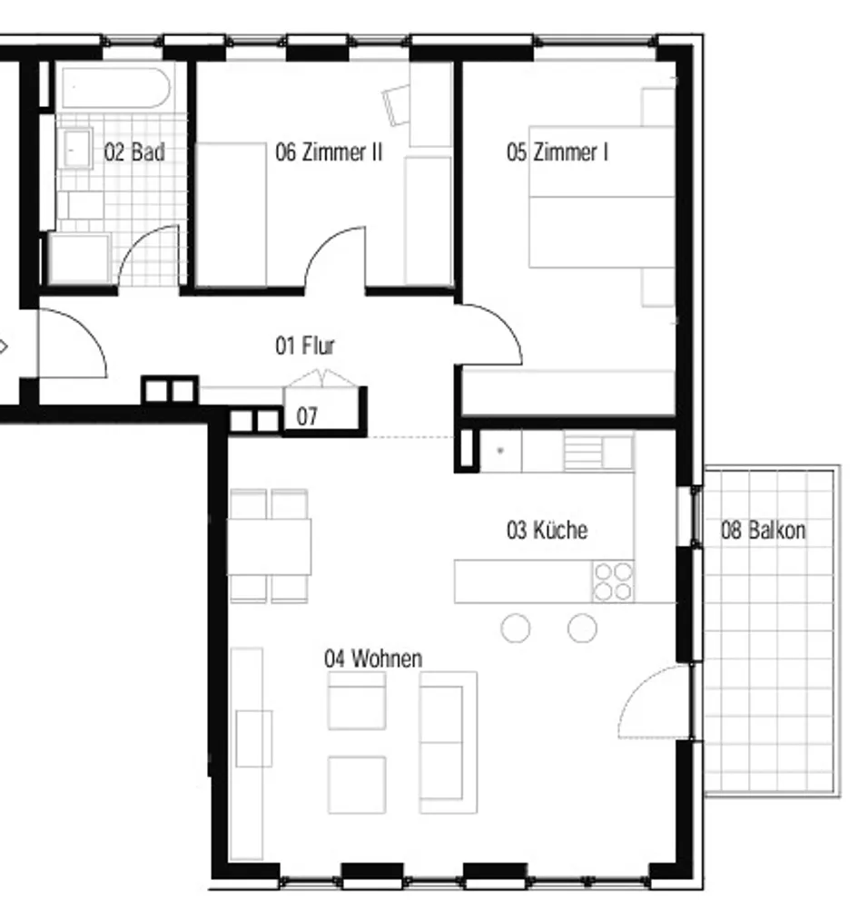 3 Zimmer Wohnung mit 87 m² in Wiesbaden – Bild 6