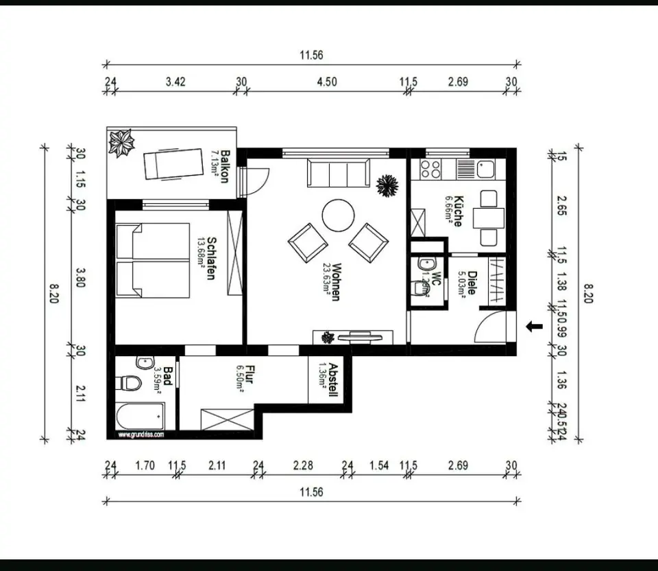 WG-Zimmer mit 65 m² in Bergisch Gladbach – Bild 6