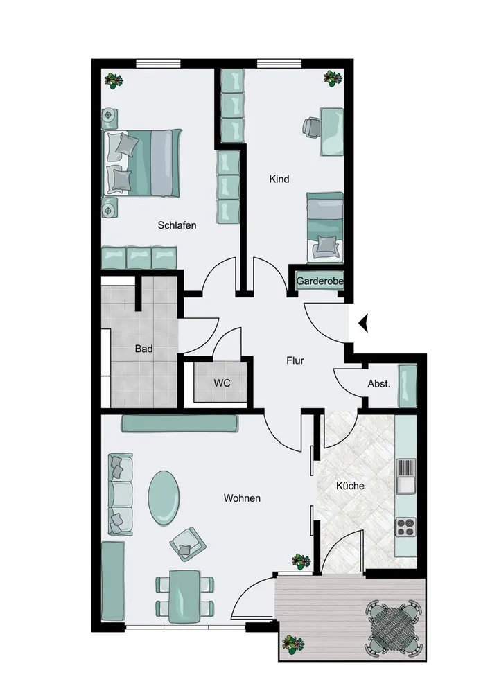 3 Zimmer Wohnung mit 94 m² in Hamburg – Bild 9