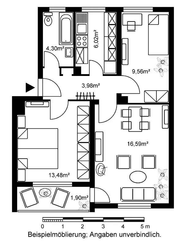 3 room apartment with 56 m² in Hanau – Photo 5