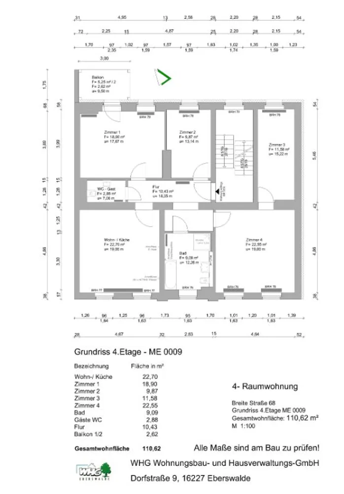 4 room apartment with 111 m² in Eberswalde – Photo 2